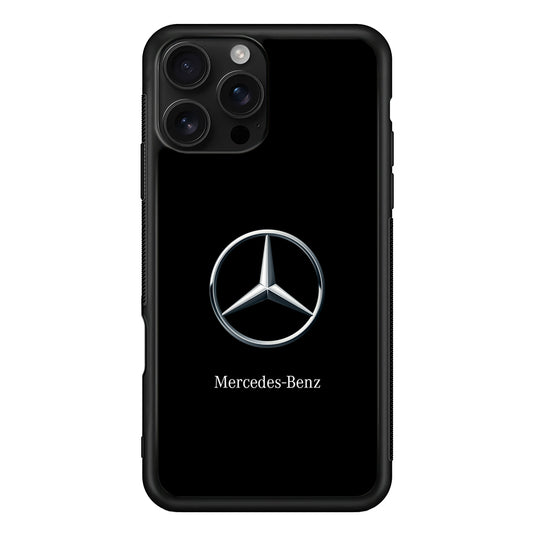 Mercedes-Benz Metallic Silver iPhone 16 Pro Case | Slim Rubber Case for iPhone 16 Pro