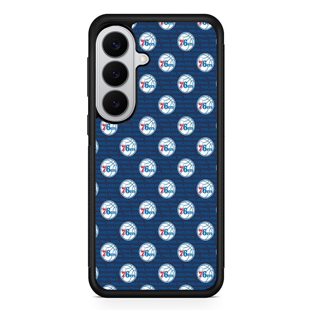 Philadelphia 76ers Pattern Samsung Galaxy S26 Case | Protective Rubber Cover