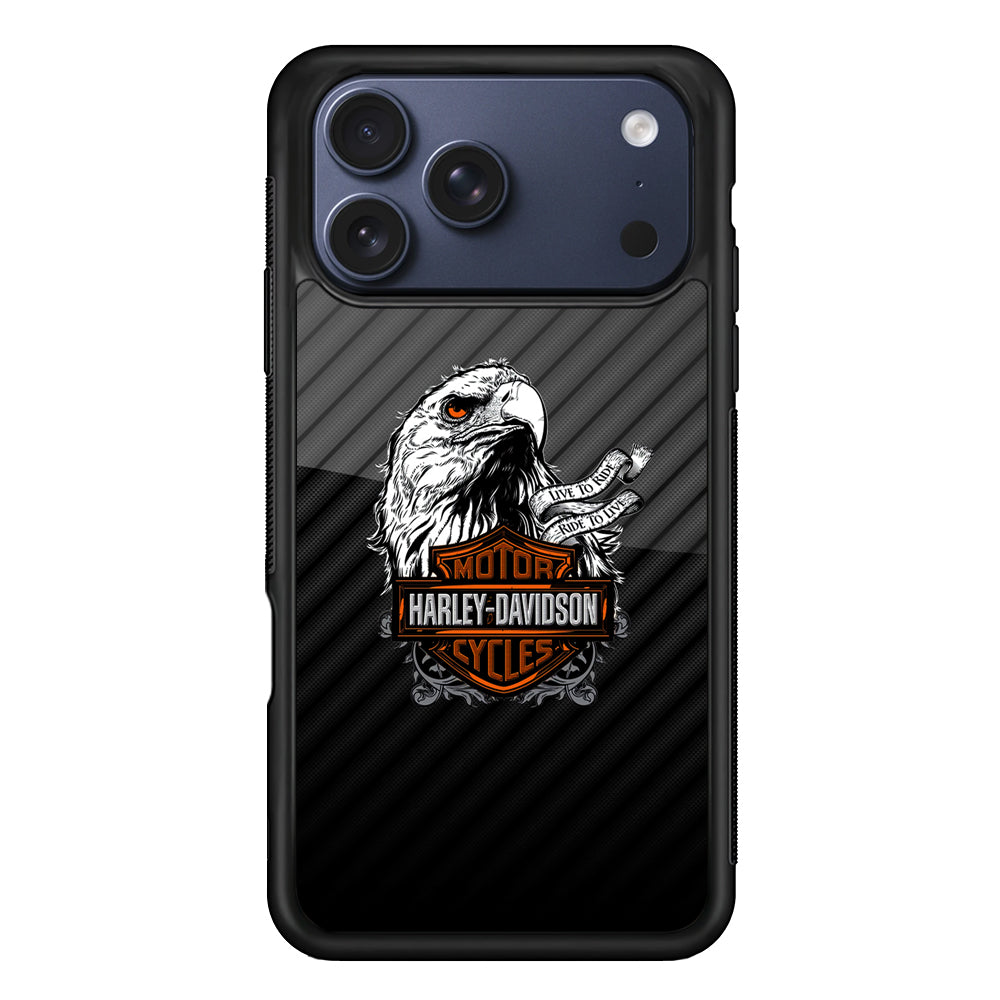 Harley Davidson Dashing Like an Eagle iPhone 17 Pro Max Case | Durable Rubber Case for iPhone 17 Pro Max