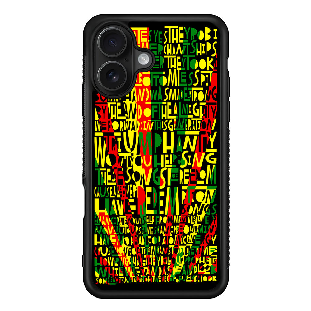 Bob Marley Redemption Song iPhone 16 Case - Oxvistore