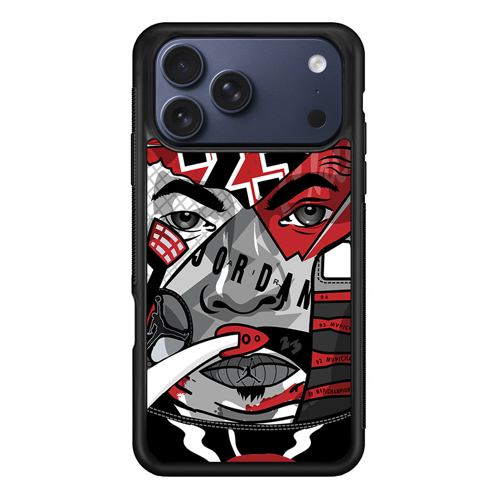 Air Jordan Warrior's Eyes iPhone 17 Pro Max Case | Durable Rubber Case for iPhone 17 Pro Max