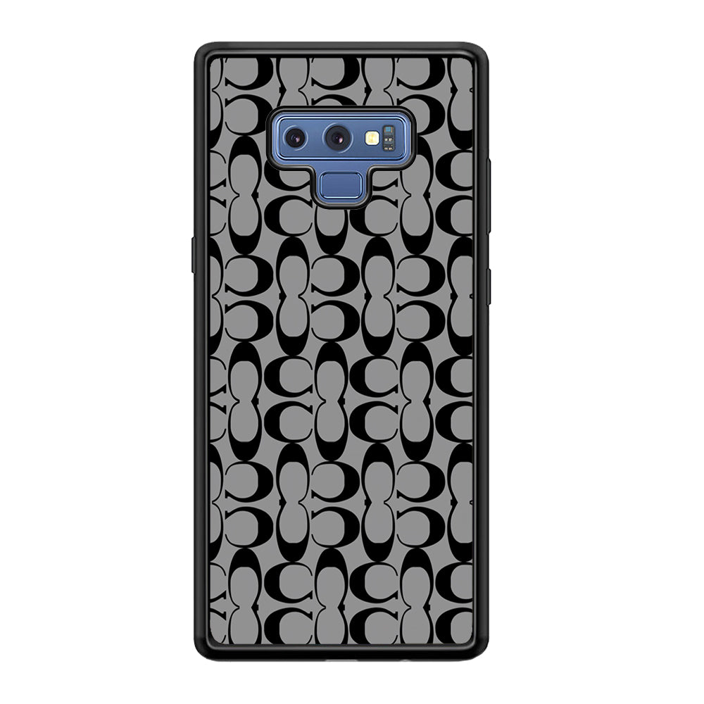 Coach Black Grey Samsung Galaxy Note 9 Case | Slim Rubber Case for Samsung Galaxy Note 9