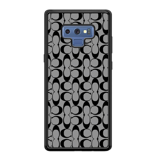 Coach Black Grey Samsung Galaxy Note 9 Case | Slim Rubber Case for Samsung Galaxy Note 9