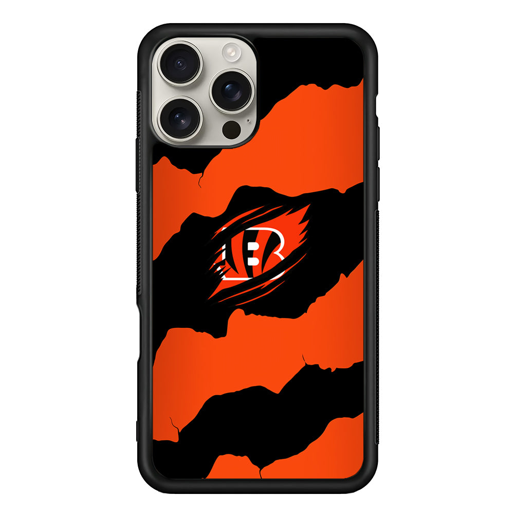 Cincinnati Bengals Pattern iPhone 16 Pro Max Case | Stylish Protective Case for iPhone 16 Pro Max