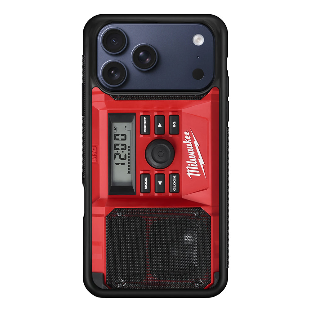 Milwaukee Tool Radio iPhone 17 Pro Max Case | Slim Rubber Case for iPhone 17 Pro Max
