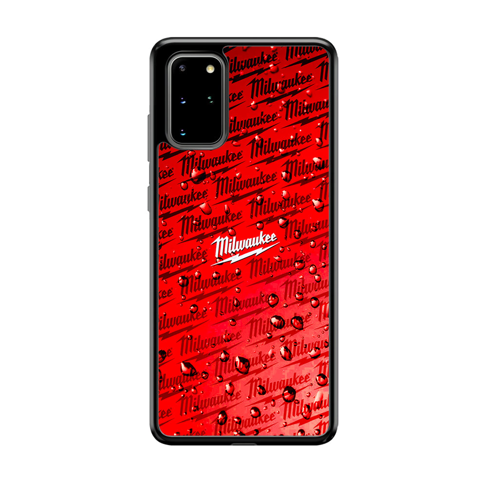 Milwaukee Tool Water Droplet Samsung Galaxy S20 Plus Case | Slim Rubber Case for Samsung Galaxy S20 Plus