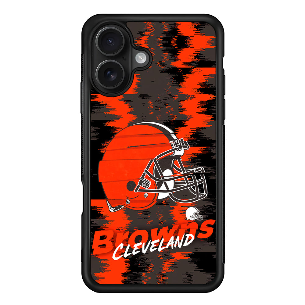 Cleveland Browns Abstract Color iPhone 16 Case - Oxvistore