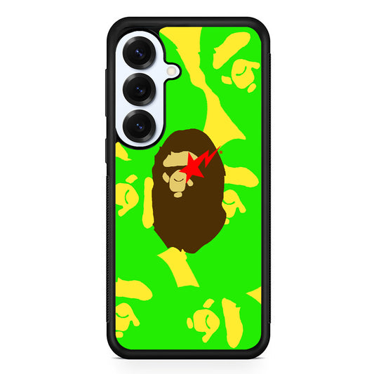 Bape Green Screen Samsung Galaxy S25 Plus Case | Slim Rubber Case for Samsung Galaxy S25 Plus