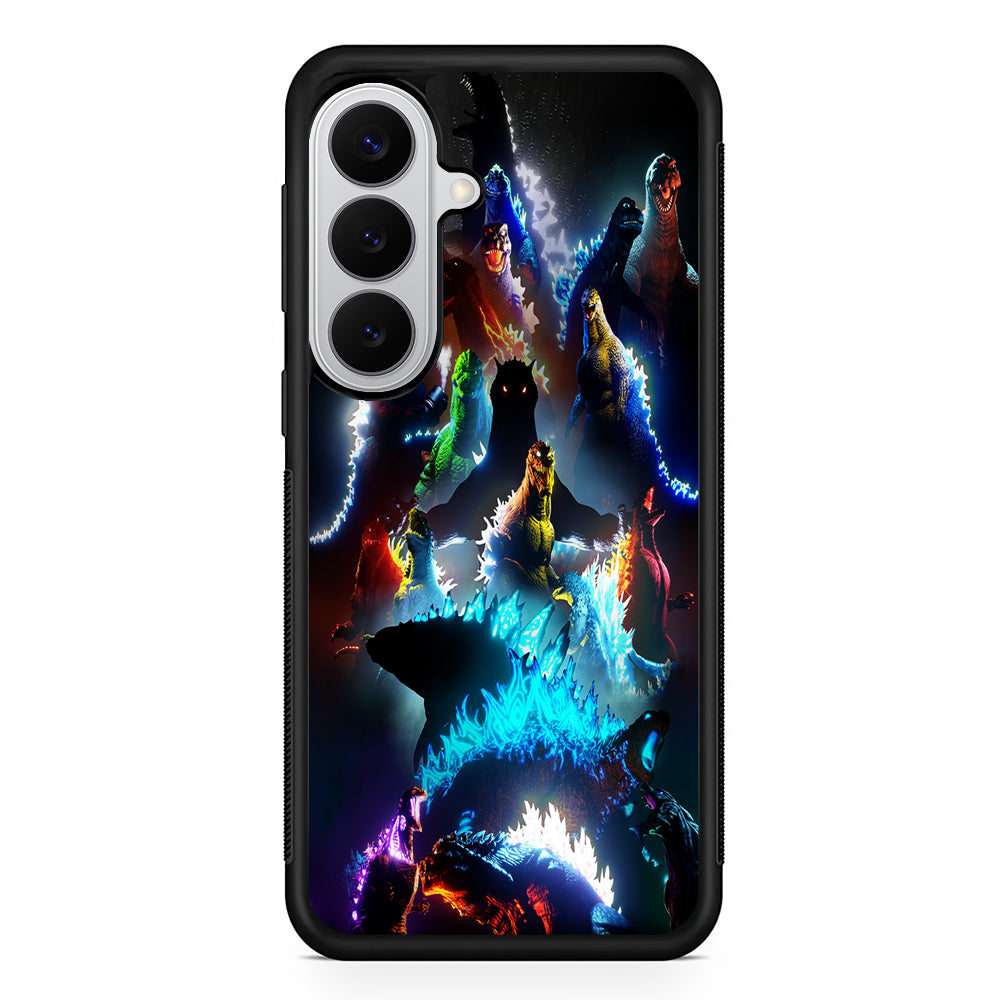 Godzilla Through The Years Samsung Galaxy S26 Case | Protective Rubber Cover