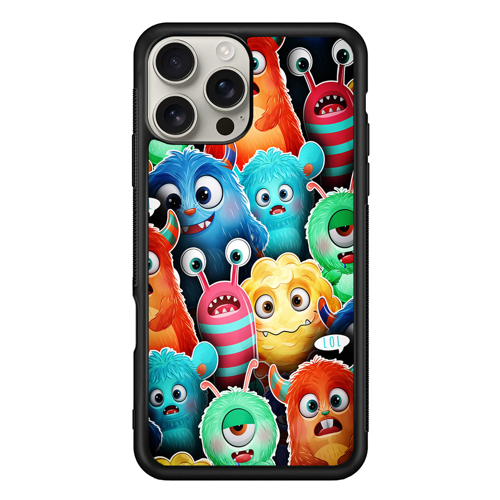 Cute Monsters Aesthetic iPhone 16 Pro Max Case | Stylish Protective Case for iPhone 16 Pro Max