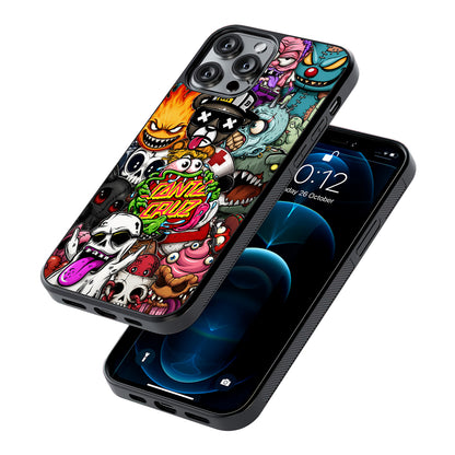 Santa Cruz Skateboard Monster 2D Rubber Phone Case | Durable Phone Case
