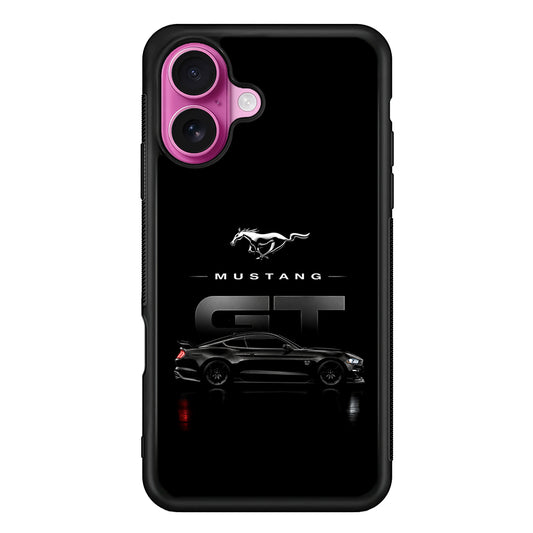Ford Mustang GT Midnight iPhone 17 Case | Slim Rubber Case for iPhone 17