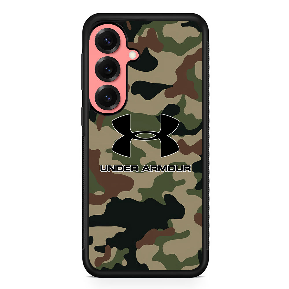 Under Armour Green Camo Samsung Galaxy S25 Case | Slim Rubber Case for Samsung Galaxy S25