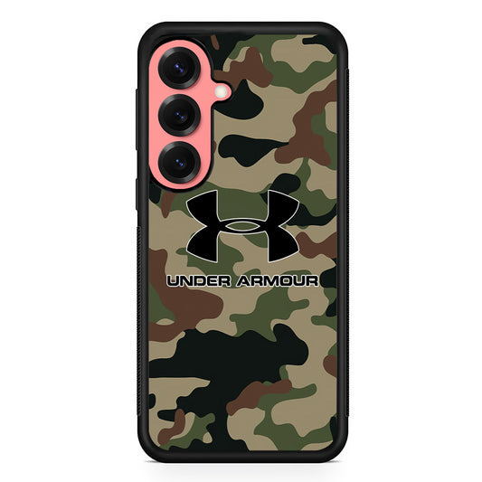 Under Armour Green Camo Samsung Galaxy S25 Case | Slim Rubber Case for Samsung Galaxy S25