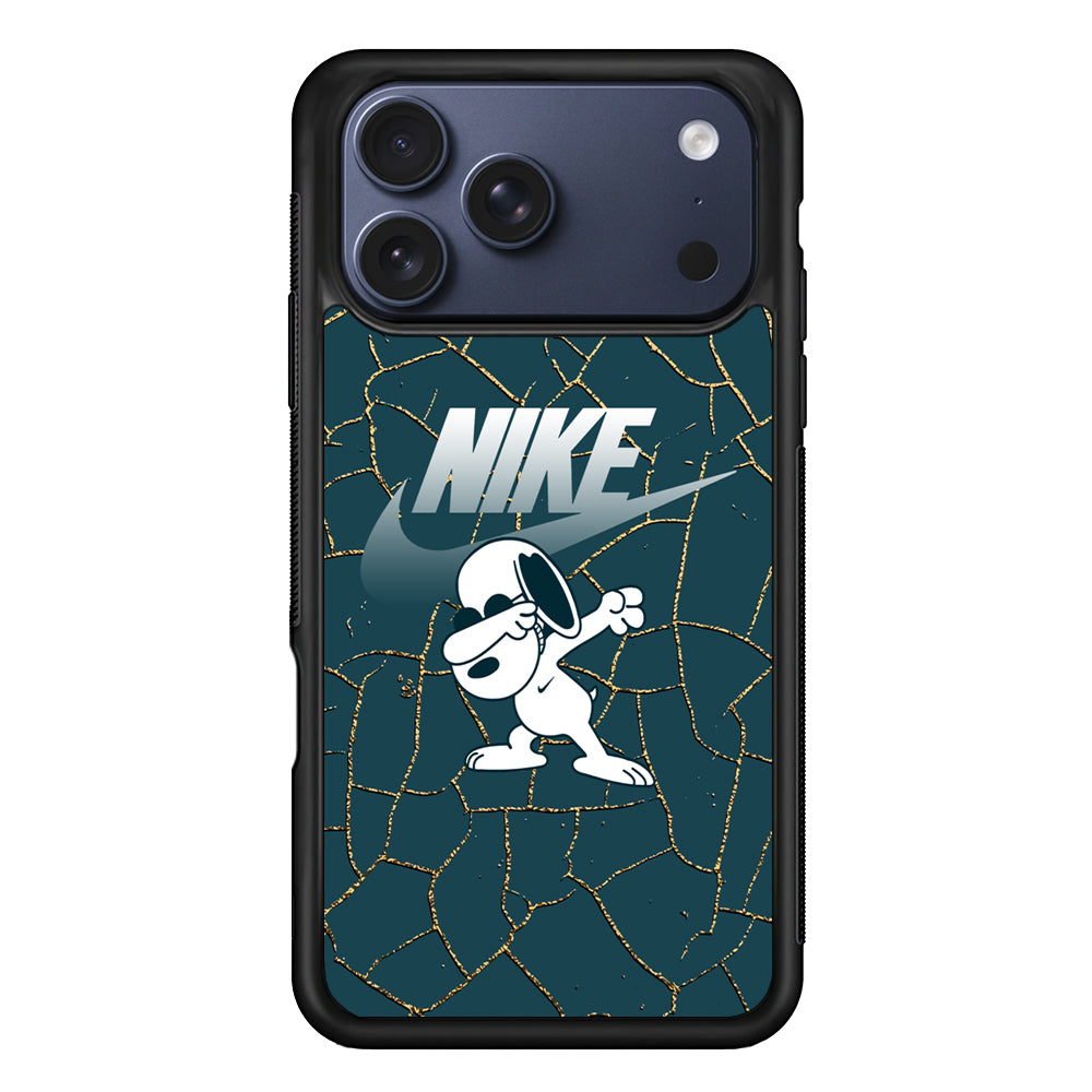 Nike and Snoopy Snoop Dab iPhone 17 Pro Max Case | Durable Rubber Case for iPhone 17 Pro Max