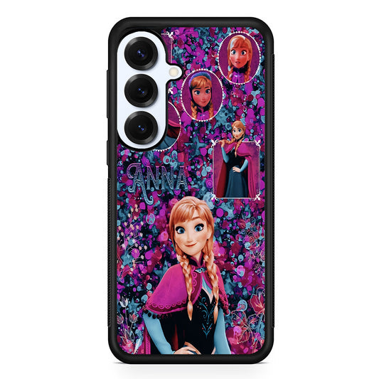 Princess Anna Frozen Art Samsung Galaxy S25 Plus Case | Slim Rubber Cover for Samsung Galaxy S25 Plus
