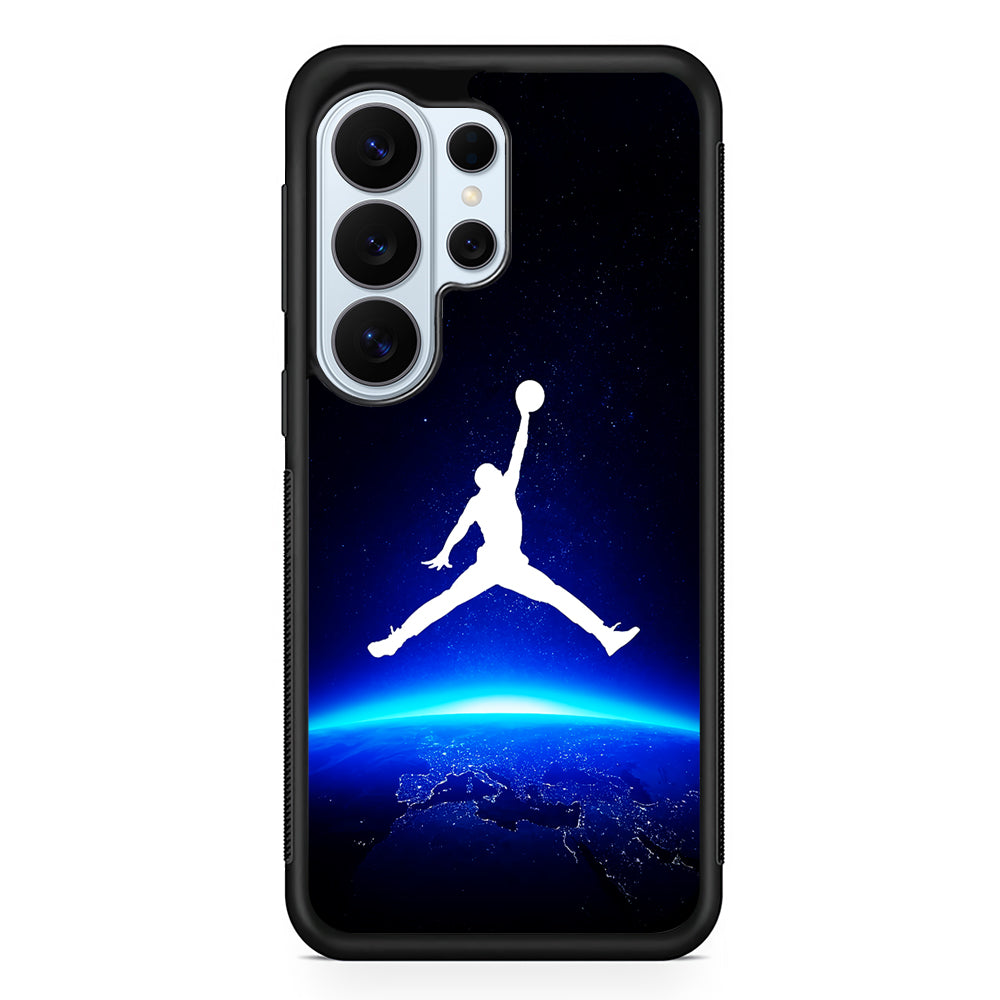 Air Jordan Logo Above Earth Samsung Galaxy S26 Ultra Case | Protective Phone Cover
