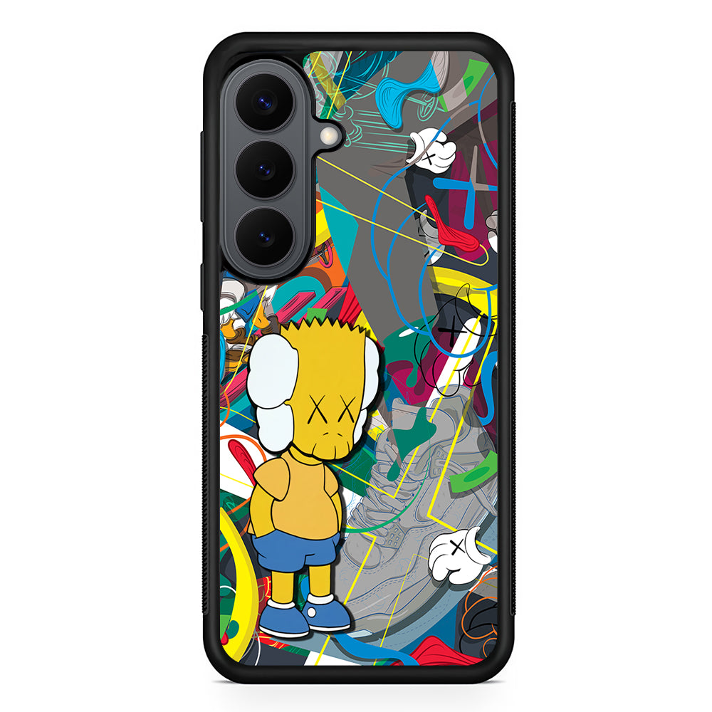 Kaws Doodle Bart Cover Samsung Galaxy S26 Plus Case | Slim Rubber Case for Samsung Galaxy S26 Plus