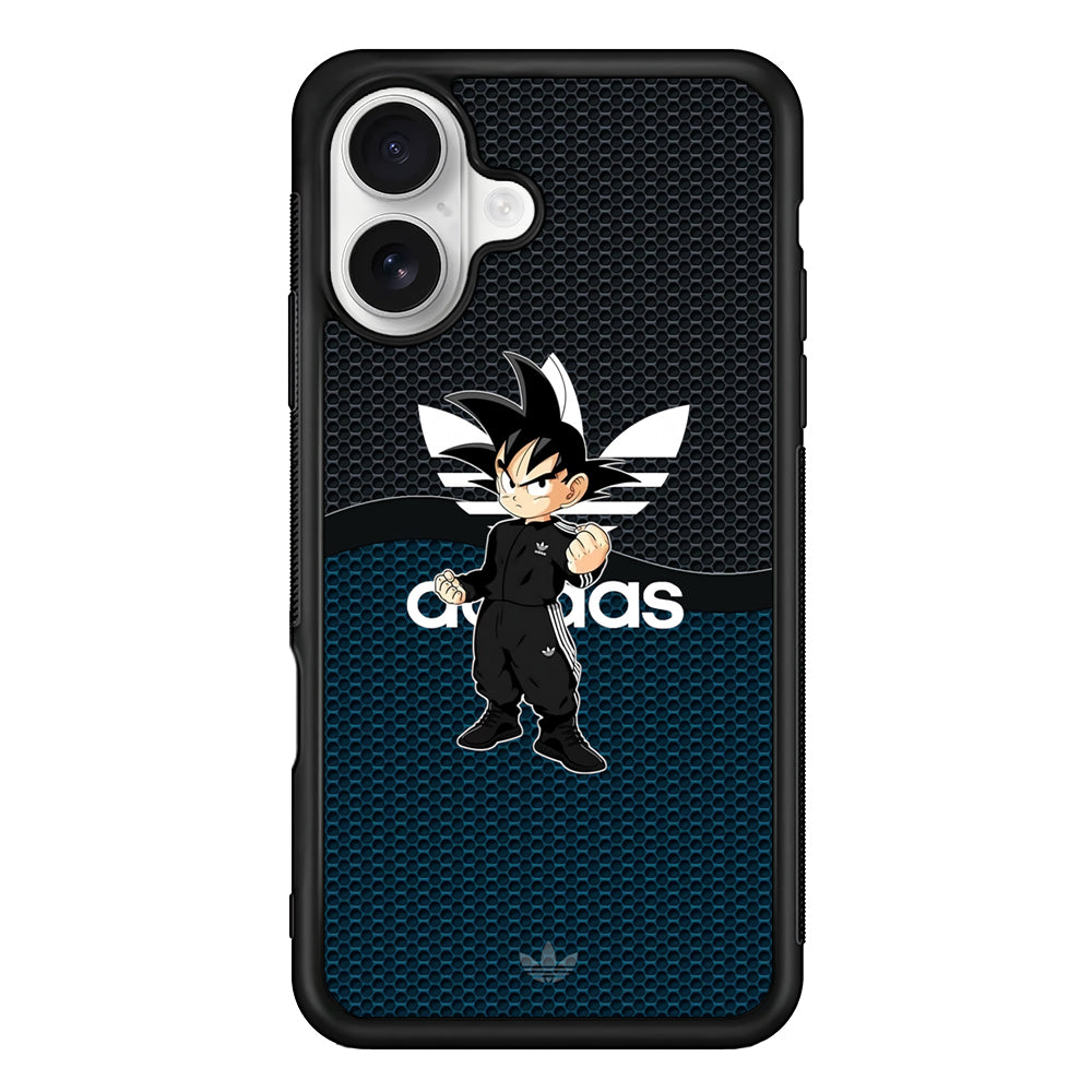 Adidas Suit with Goku Fight Mode iPhone 16 Plus Case – Slim Fit Protective Phone Case