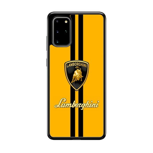 Lamborghini Logo Yellow Samsung Galaxy S20 Plus Case | Slim Rubber Case for Samsung Galaxy S20 Plus
