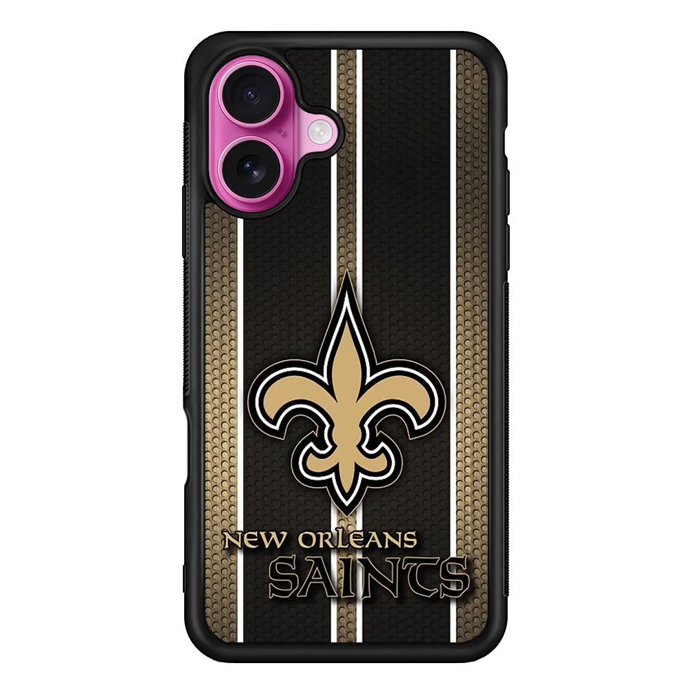 New Orleans Saints Logo iPhone 17 Case | Slim Protective Rubber Phone Cover