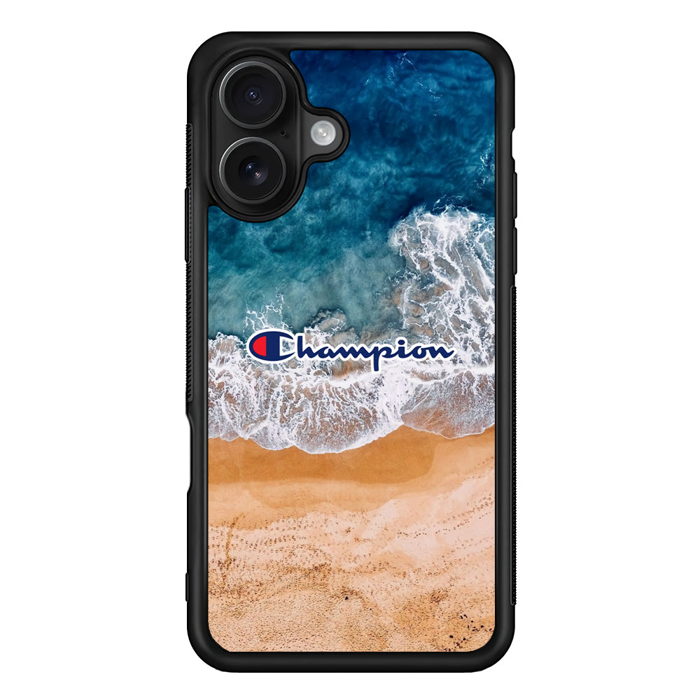 Champion Beach iPhone 16 Case | Slim Rubber Case for iPhone 16