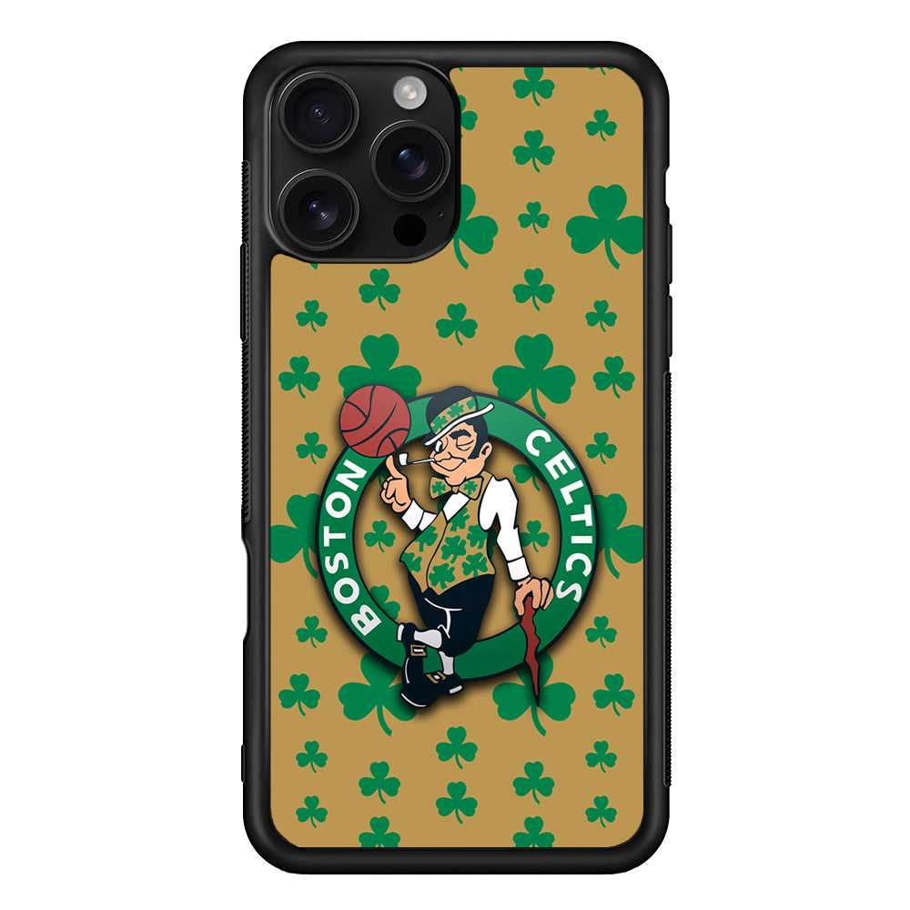 Boston Celtics Logo iPhone 16 Pro Case | Durable Protective Case for iPhone 16 Pro