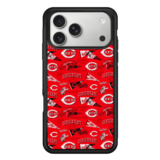 Cincinnati Reds Vintage iPhone 17 Pro Case | Slim Rubber Case for iPhone 17 Pro