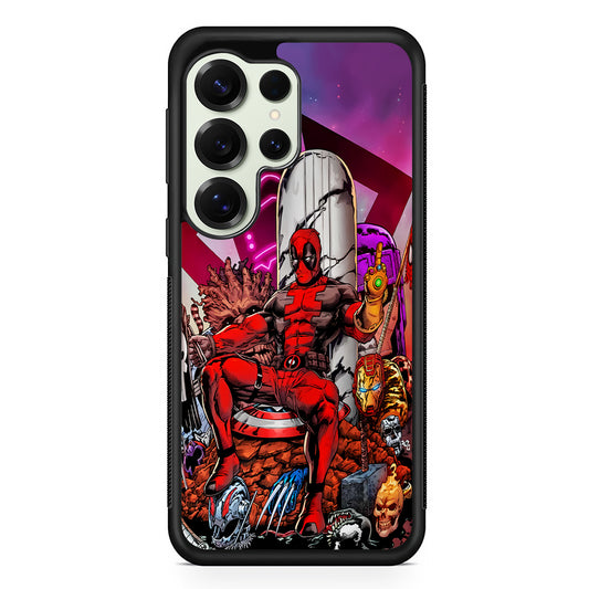 Deadpool Kills Everyone Samsung Galaxy S25 Ultra Case | Durable Rubber Case for Samsung Galaxy S25 Ultra