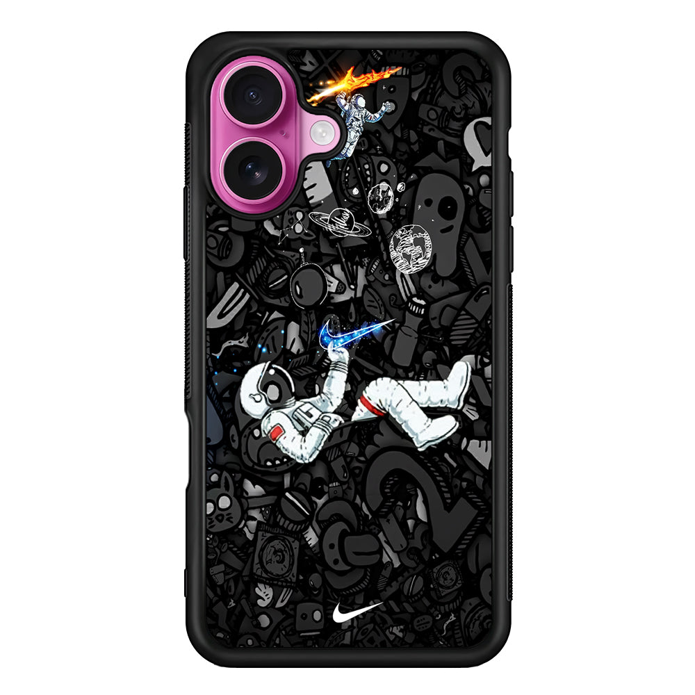 Nike Graffiti Astronaut iPhone 17 Case - Slim Rubber Case for iPhone 17