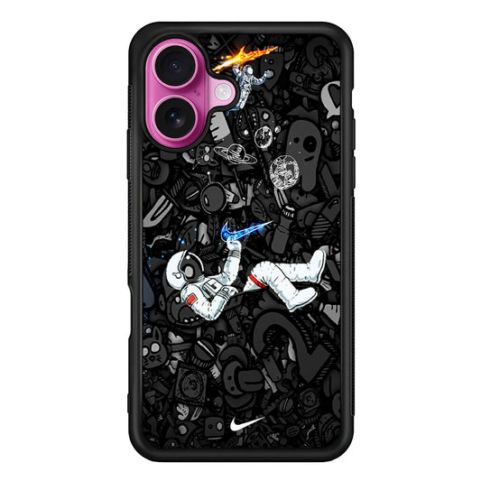 Nike Graffiti Astronaut iPhone 17 Case - Slim Rubber Case for iPhone 17