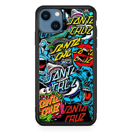 Santa Cruz Skateboard logo iPhone 13 Case | Slim Rubber Case for iPhone 13