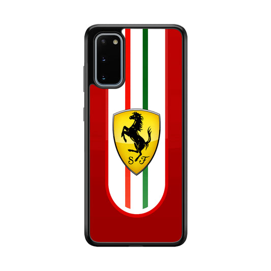Ferrari Logo Red Samsung Galaxy S20 Case | Slim Rubber Case for Samsung Galaxy S20