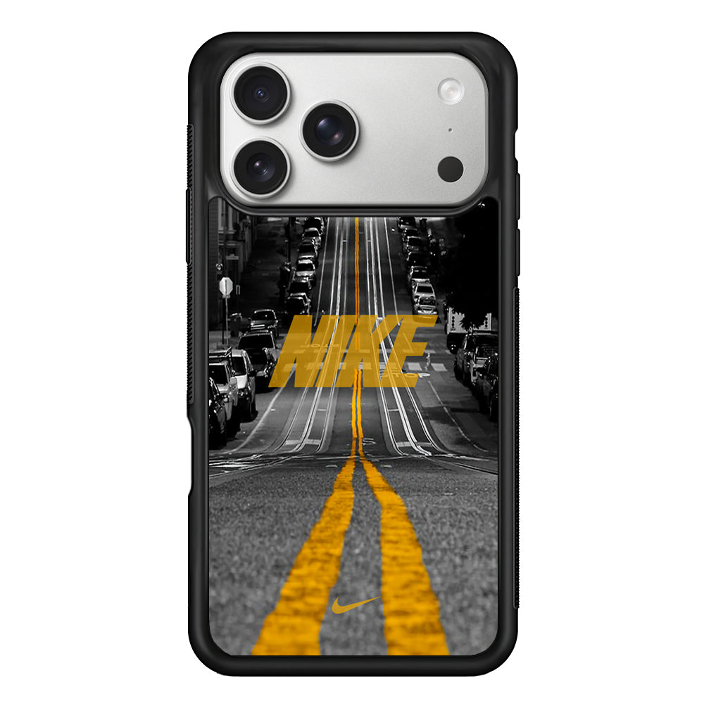 Nike Night Yellow Flames iPhone 17 Pro Case | Slim Protective Case for iPhone 17 Pro