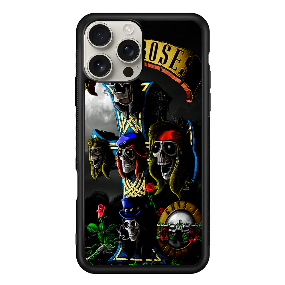 Guns and Roses Music Rock iPhone 16 Pro Max Case | Stylish Protective Case for iPhone 16 Pro Max