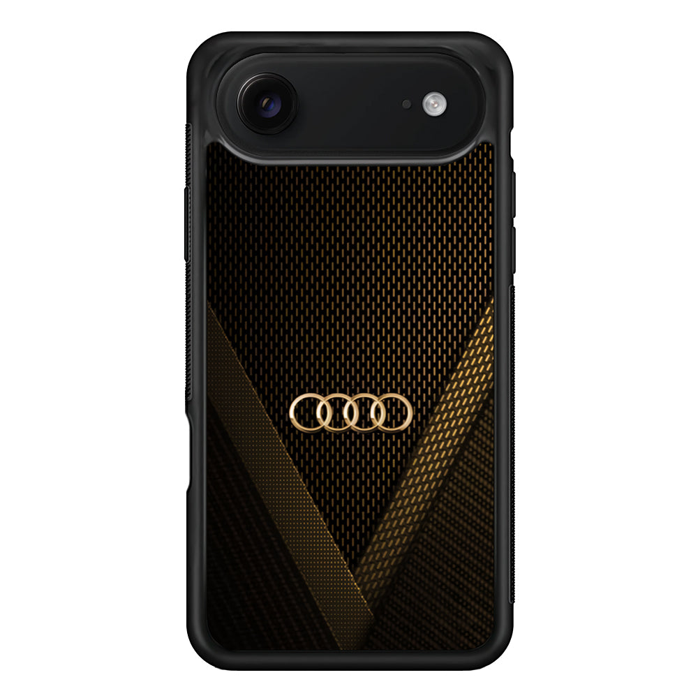 Audi Logo Gold Against a Dark iPhone 17 Air Case | Slim Rubber Case for iPhone 17 Air