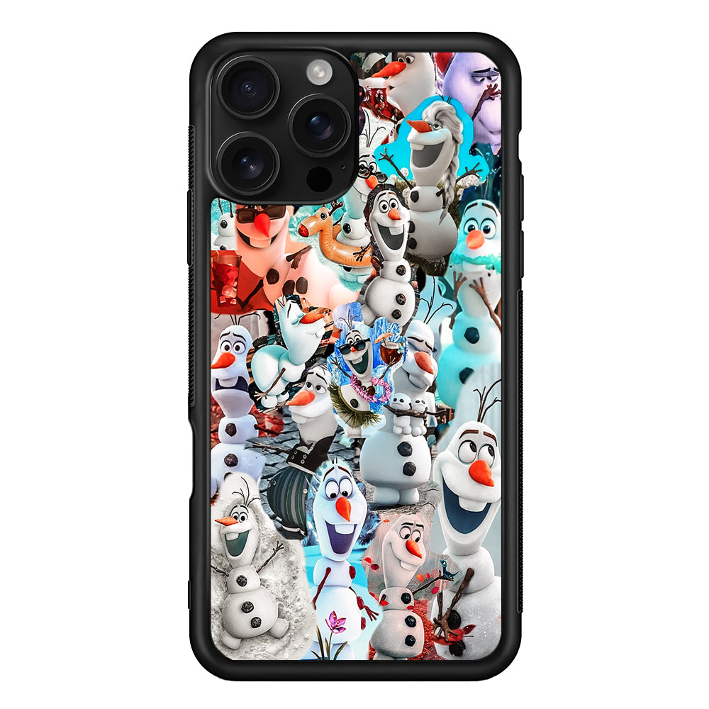 Frozen Olaf Aesthetic Collage iPhone 16 Pro Case | Durable Protective Case for iPhone 16 Pro