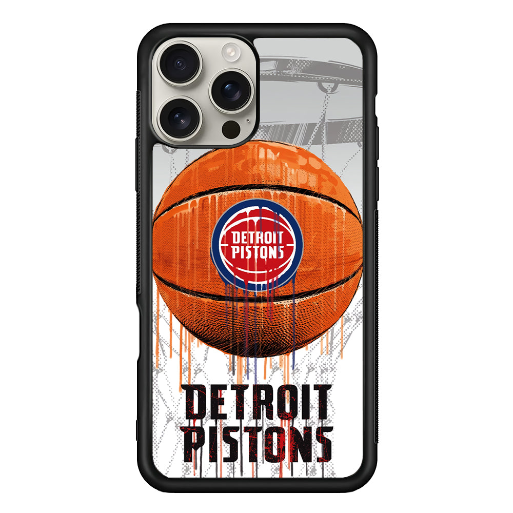 Detroit Pistons Ball iPhone 16 Pro Max Case | Stylish Protective Case for iPhone 16 Pro Max