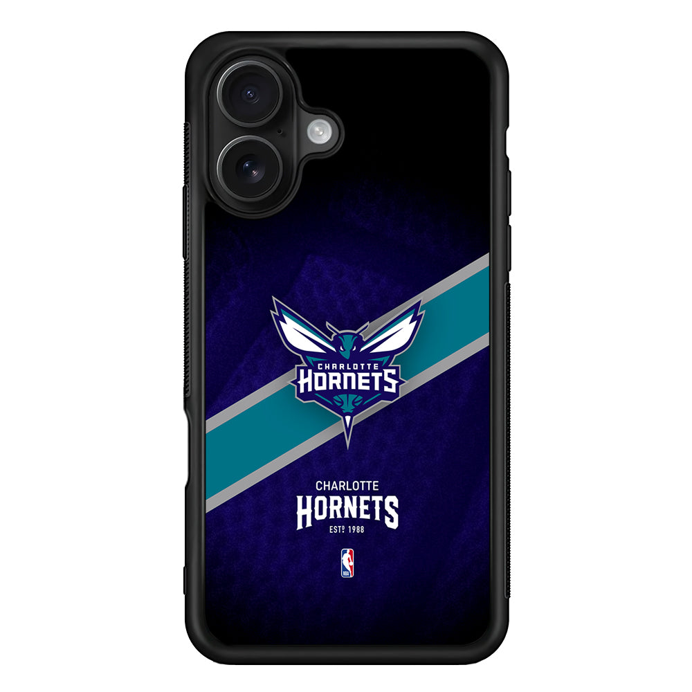Charlotte Hornets Logo iPhone 16 Case - Oxvistore