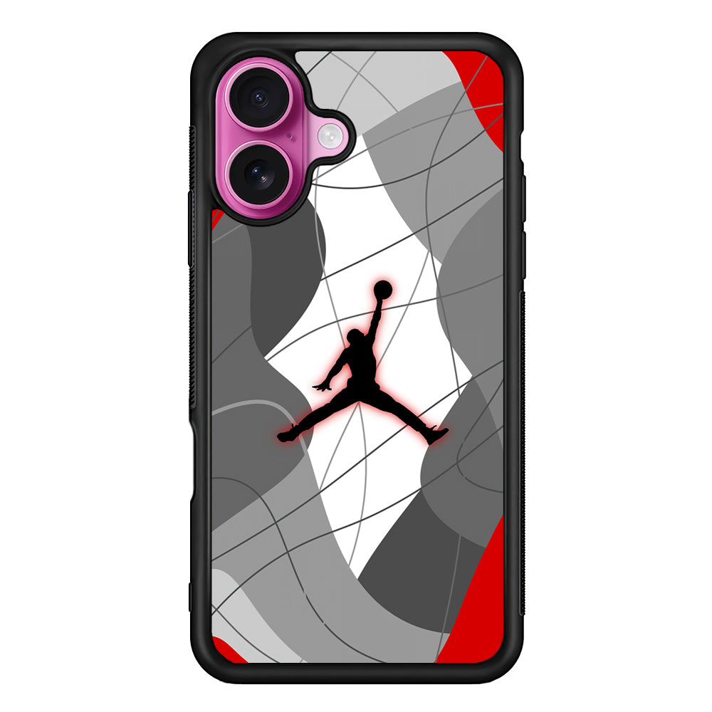 Air Jordan Line of Tradition iPhone 17 Case - Slim Rubber Case for iPhone 17