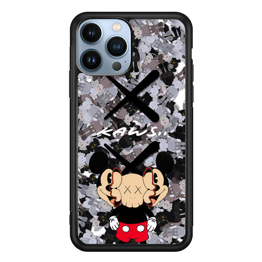 Kaws and Mickey Mask iPhone 13 Pro Max Case | Slim Rubber Case for iPhone 13 Pro Max