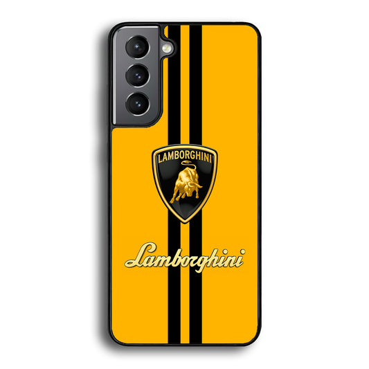 Lamborghini Logo Yellow Samsung Galaxy S24 Plus Case | Slim Rubber Case for Samsung Galaxy S24 Plus