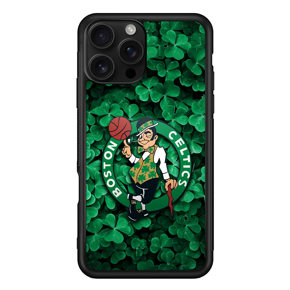 Boston Celtics Leaf iPhone 16 Pro Case | Durable Protective Case for iPhone 16 Pro