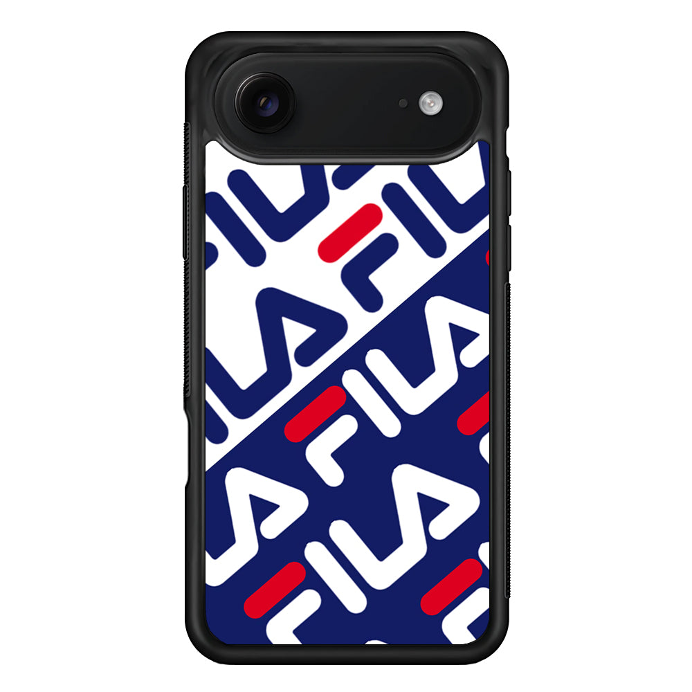 Fila Patern in Slope iPhone 17 Air Case | Slim Rubber Case for iPhone 17 Air