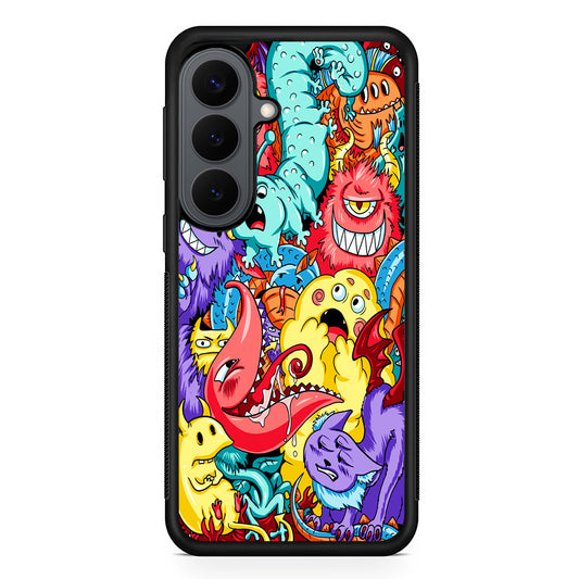 Monster Party Character Samsung Galaxy S26 Plus Case | Slim Rubber Case for Samsung Galaxy S26 Plus