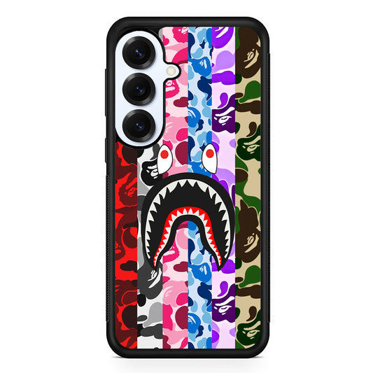 Bape Colorfull Camo Samsung Galaxy S25 Plus Case | Slim Rubber Case for Samsung Galaxy S25 Plus