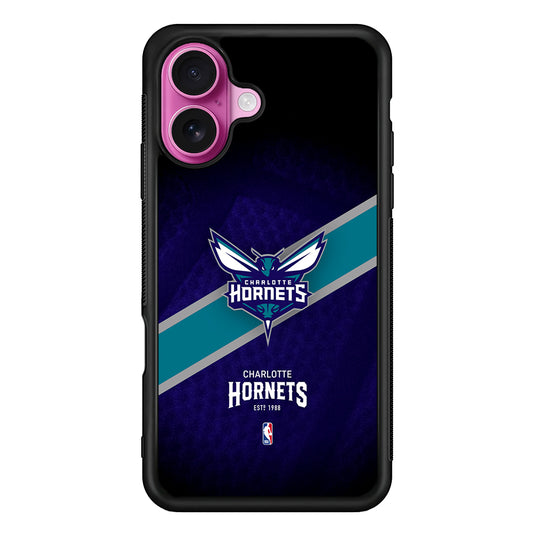 Charlotte Hornets Logo iPhone 17 Case | Slim Protective Rubber Phone Cover