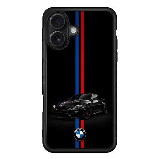 BMW M4 Coupe Racing Stripe iPhone 16 Case | Slim Rubber Case for iPhone 16