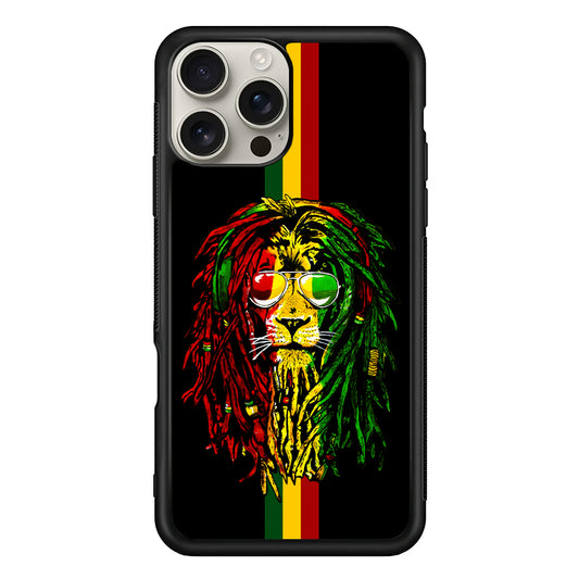 Reggae Lion Rasta iPhone 16 Pro Max Case | Stylish Protective Case for iPhone 16 Pro Max
