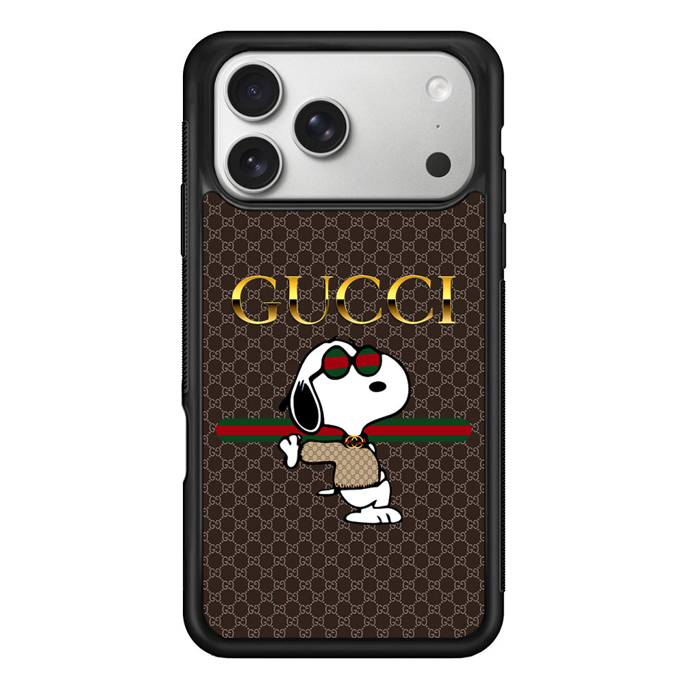 Gucci Snoopy Dope iPhone 17 Pro Case | Slim Rubber Case for iPhone 17 Pro